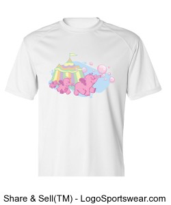 Inaugural Pink Elephants on Parade 5K Adult B-Dry Core Tee Design Zoom